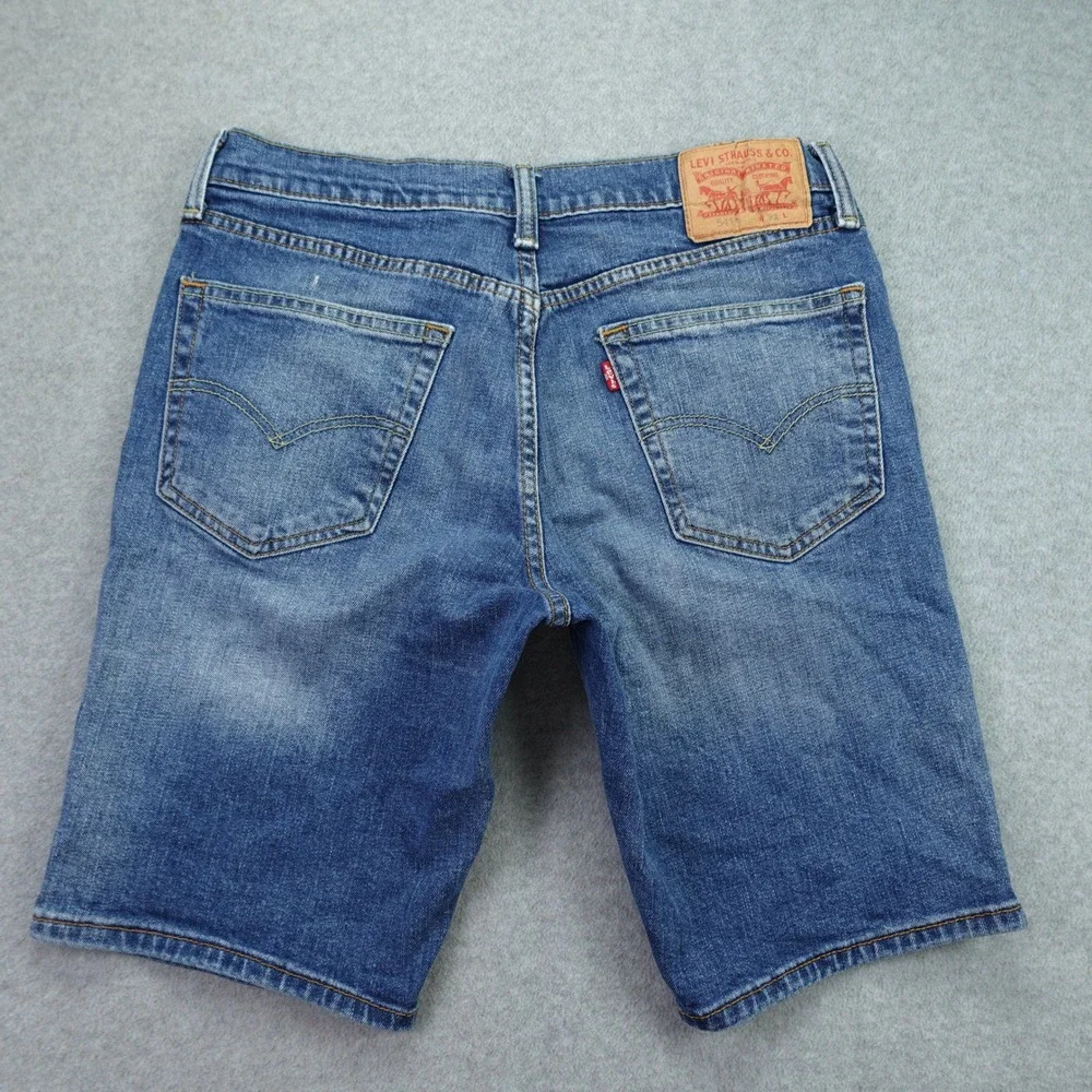 Levi's 541 Shorts Mens 31 Blue Stretch Athletic Taper Denim Casual
